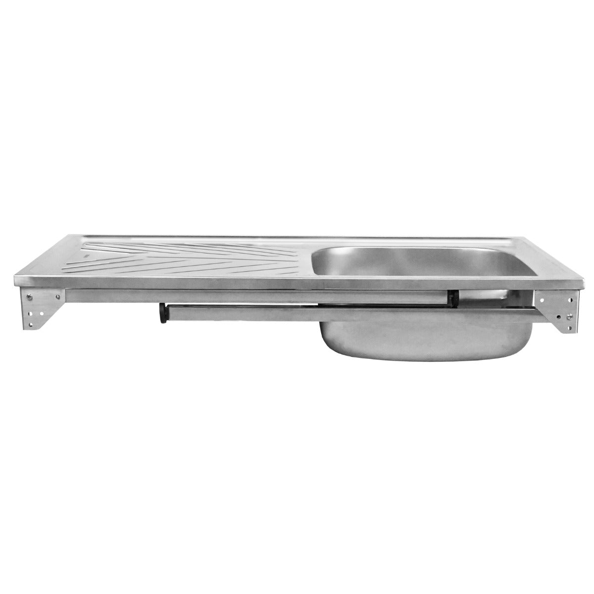 Q-Rax Ristorazione Lavello Campeggio Pieghevole Inox