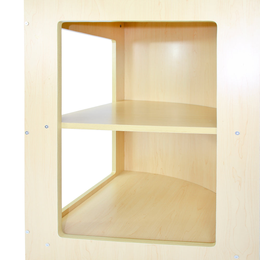 Q-Rax CM60 Bancone Angolare Negozio Acero 60cm