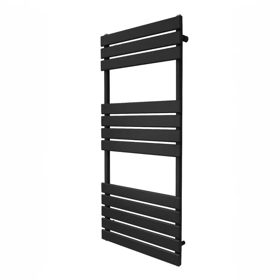 Q-Rax Scaldasalviette Nero 1200x500 mm Acciaio Opaco