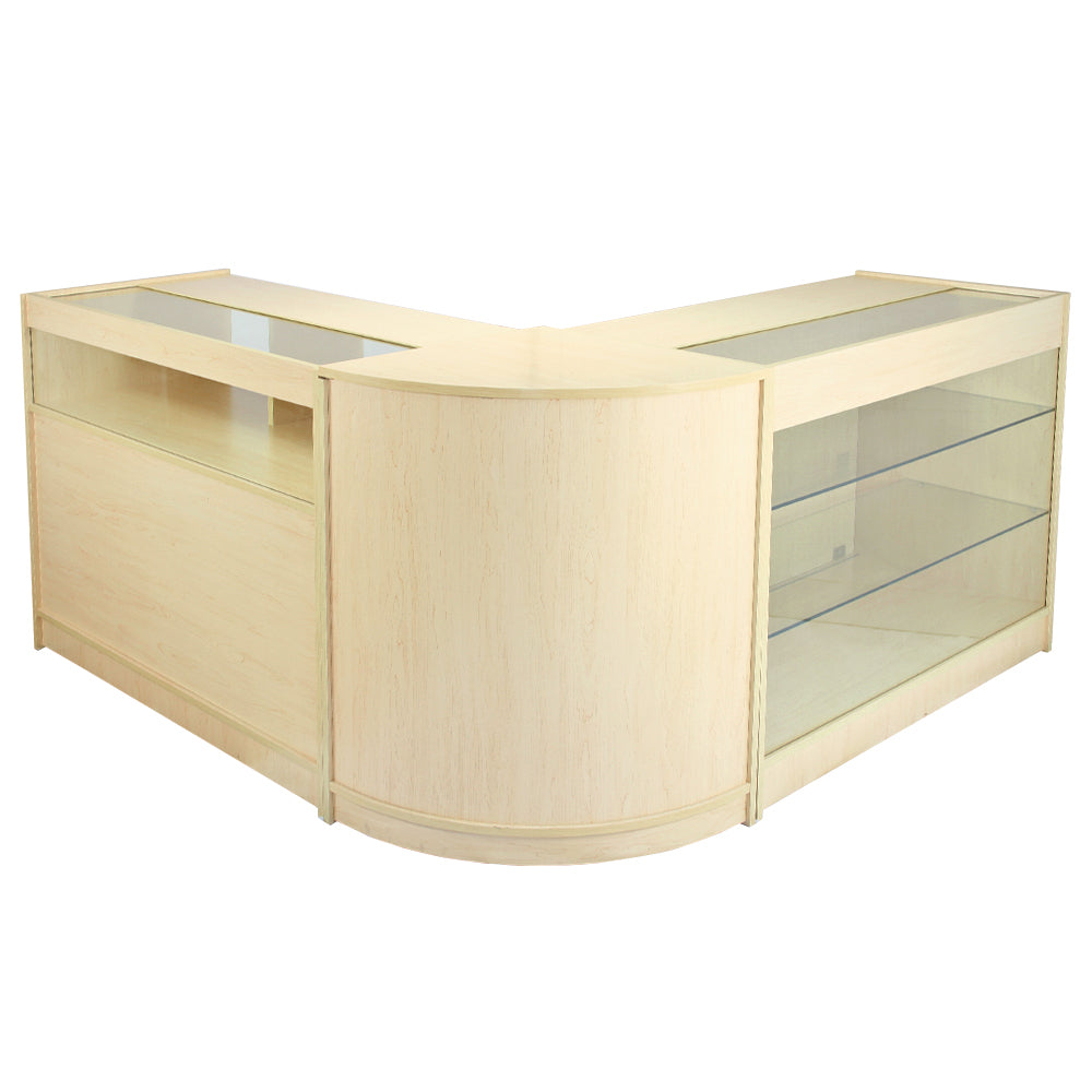 Q-Rax Pisces Set 3 Banconi Negozio Acero Laminato