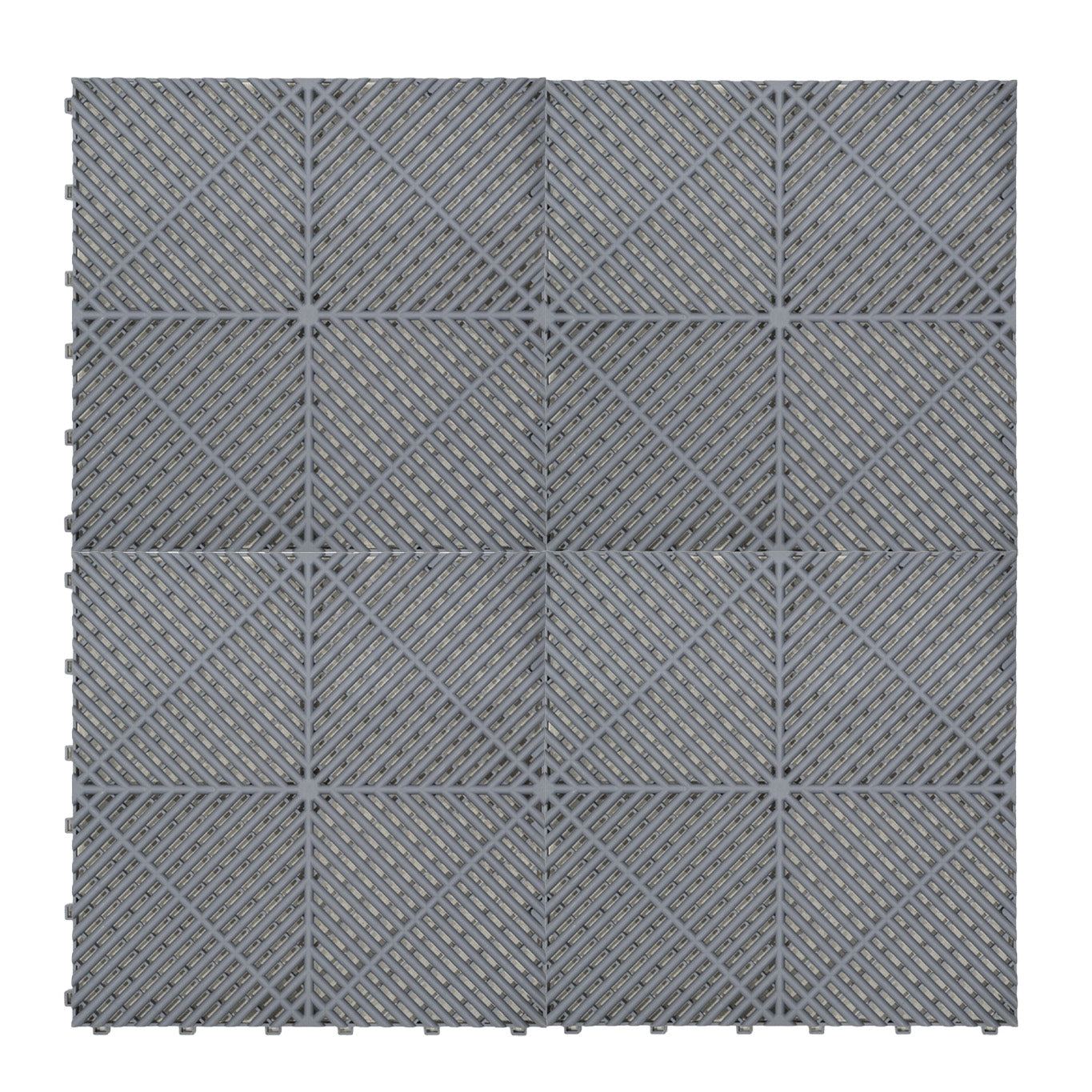 Q-Rax 120 Piastrelle Modulari Grigie + 14 LED Esagonali 6500K