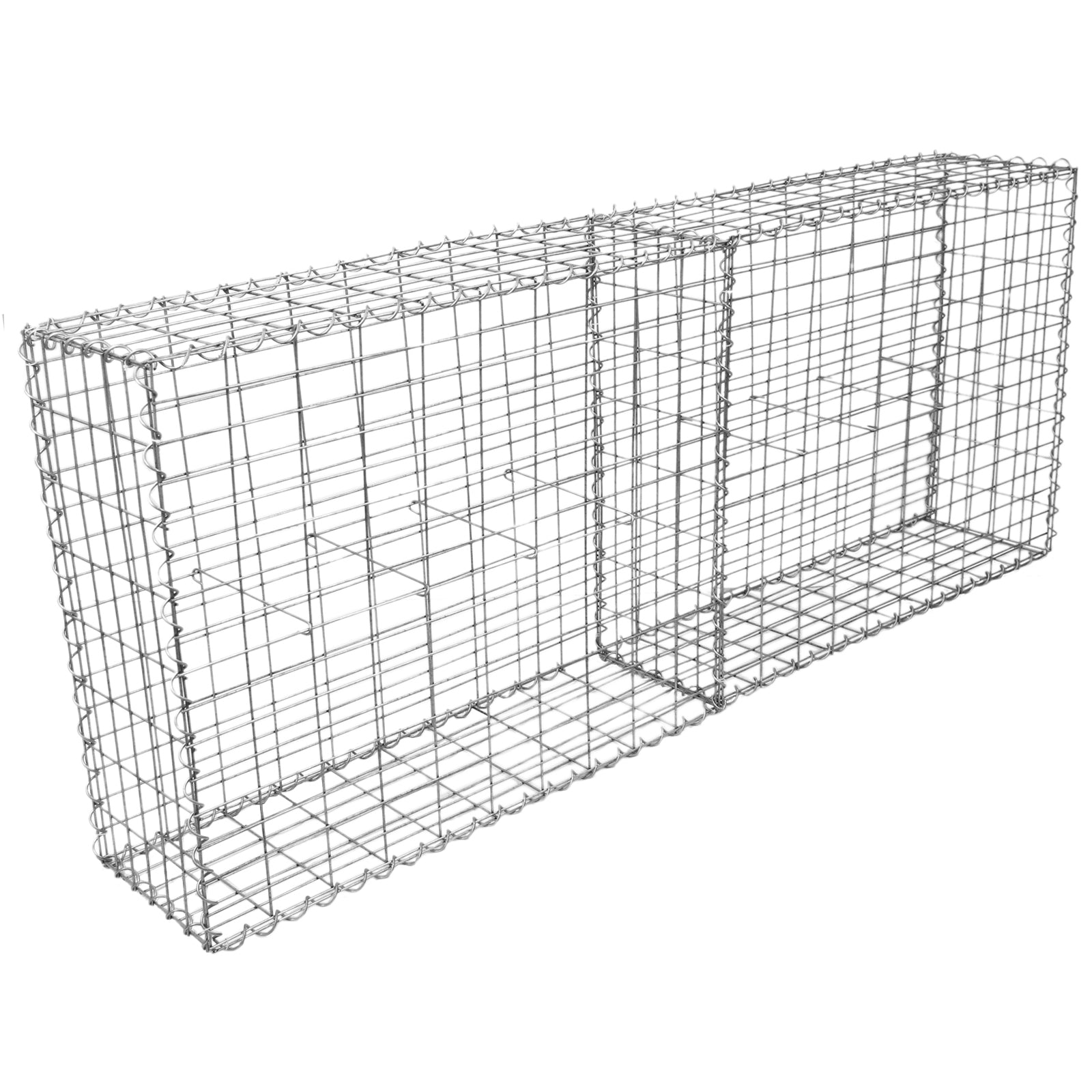 Q-Rax Deposito all'Aperto gabbioni metallici zincati 100x95x30 4 pezzi