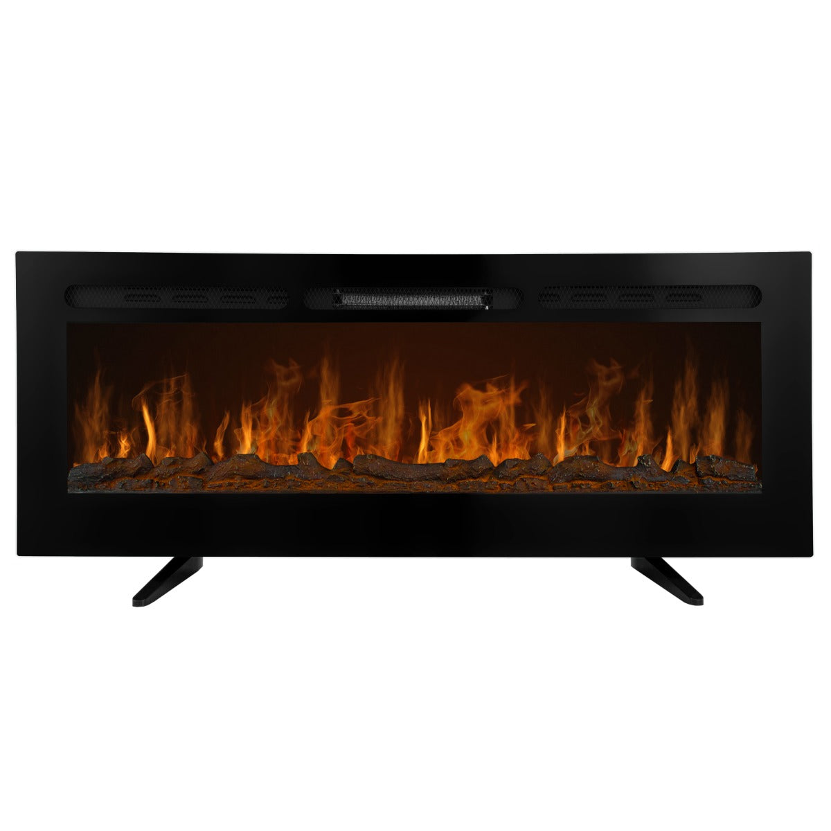Q-Rax Caminetto Elettrico Incasso 50 Pollici Nero 1850W