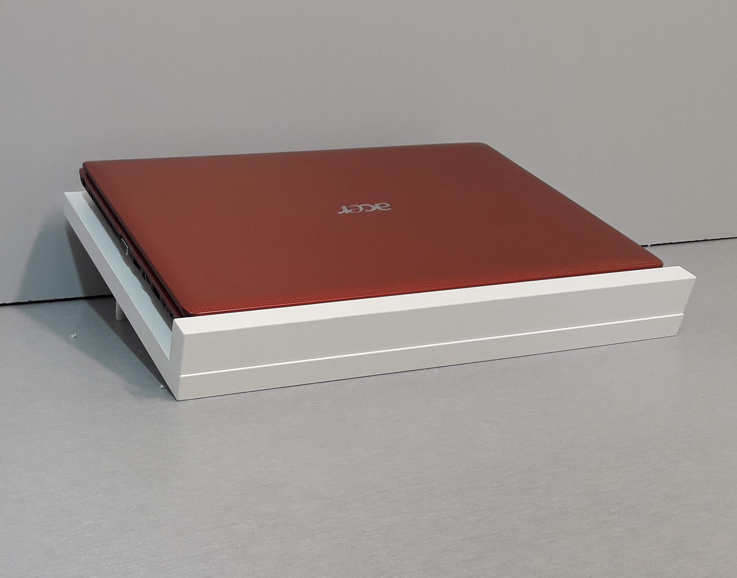 Henor Supporto laptop legno bianco 40x28 cm 3 altezze