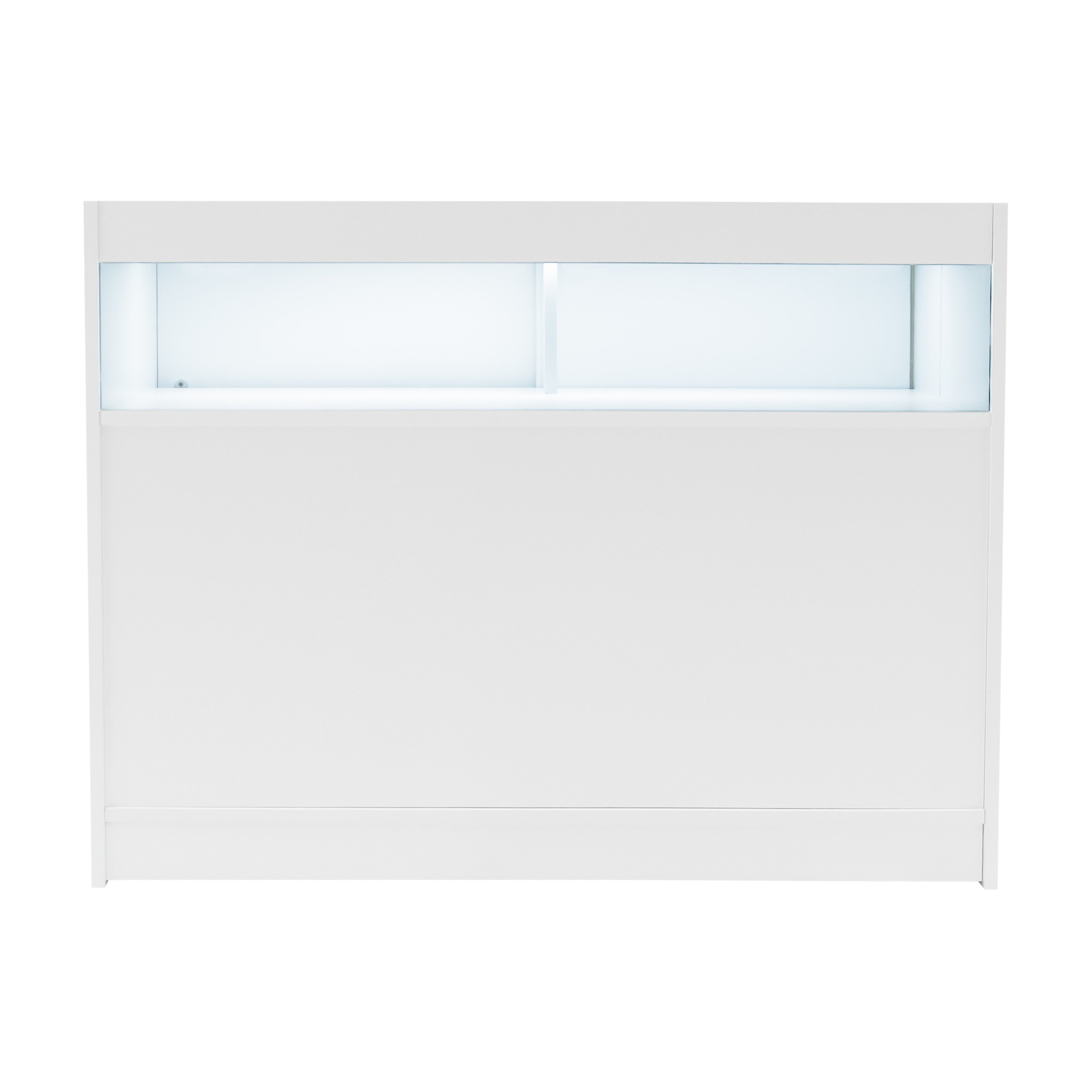 Q-Rax Banconi Negozio B1200 Bancone Vetrina LED Bianco 120cm