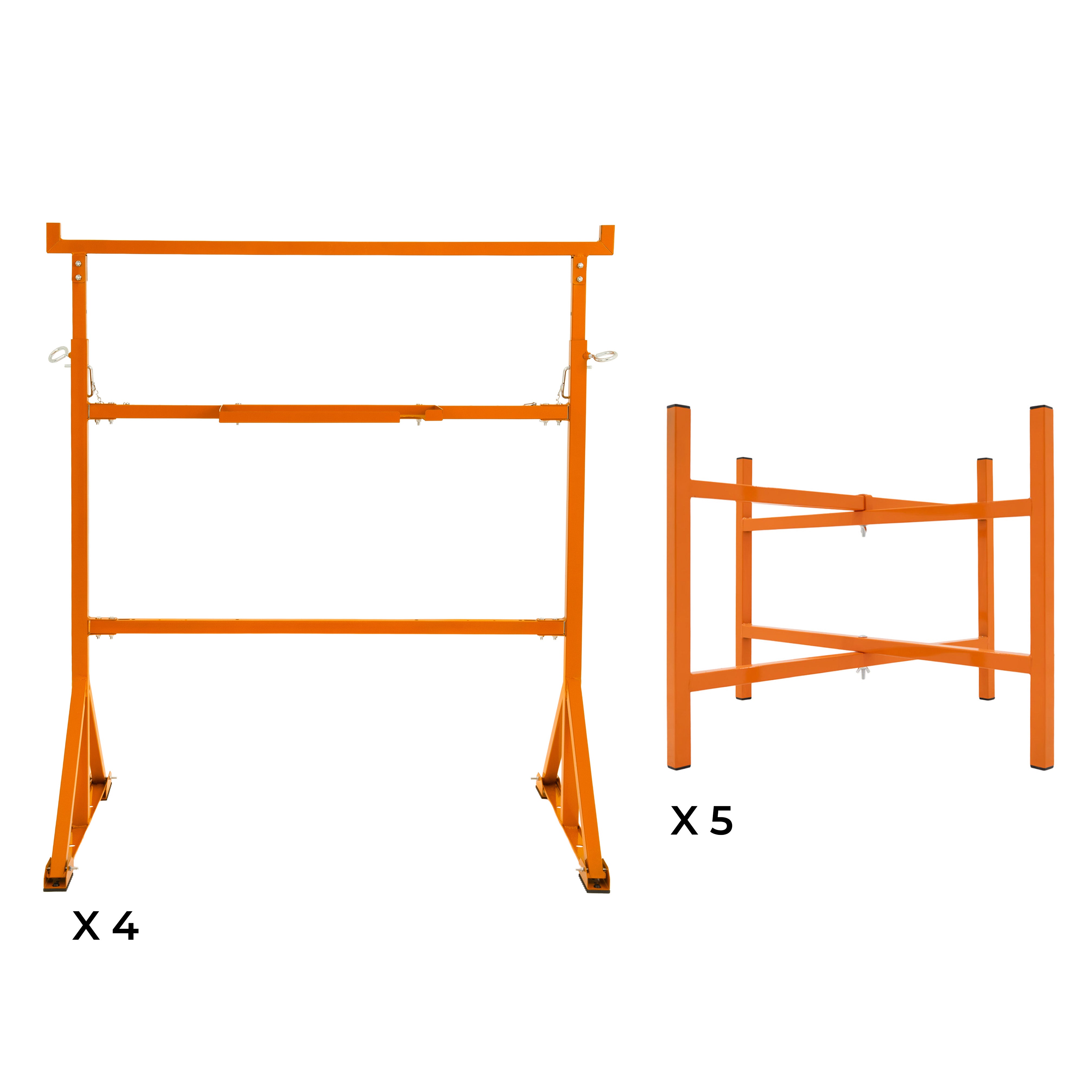 Q-Rax Commercio Artigianato Cavalletti x4 Supporti 50 cm x5