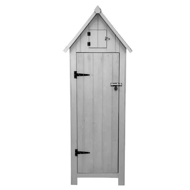 Q-Rax Casette in Legno capanno giardino grigio con ripiani