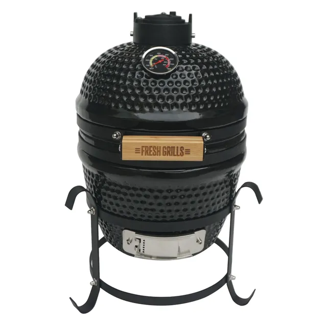 Q-Rax Kamado BBQ Grill 13" 33cm Ceramica