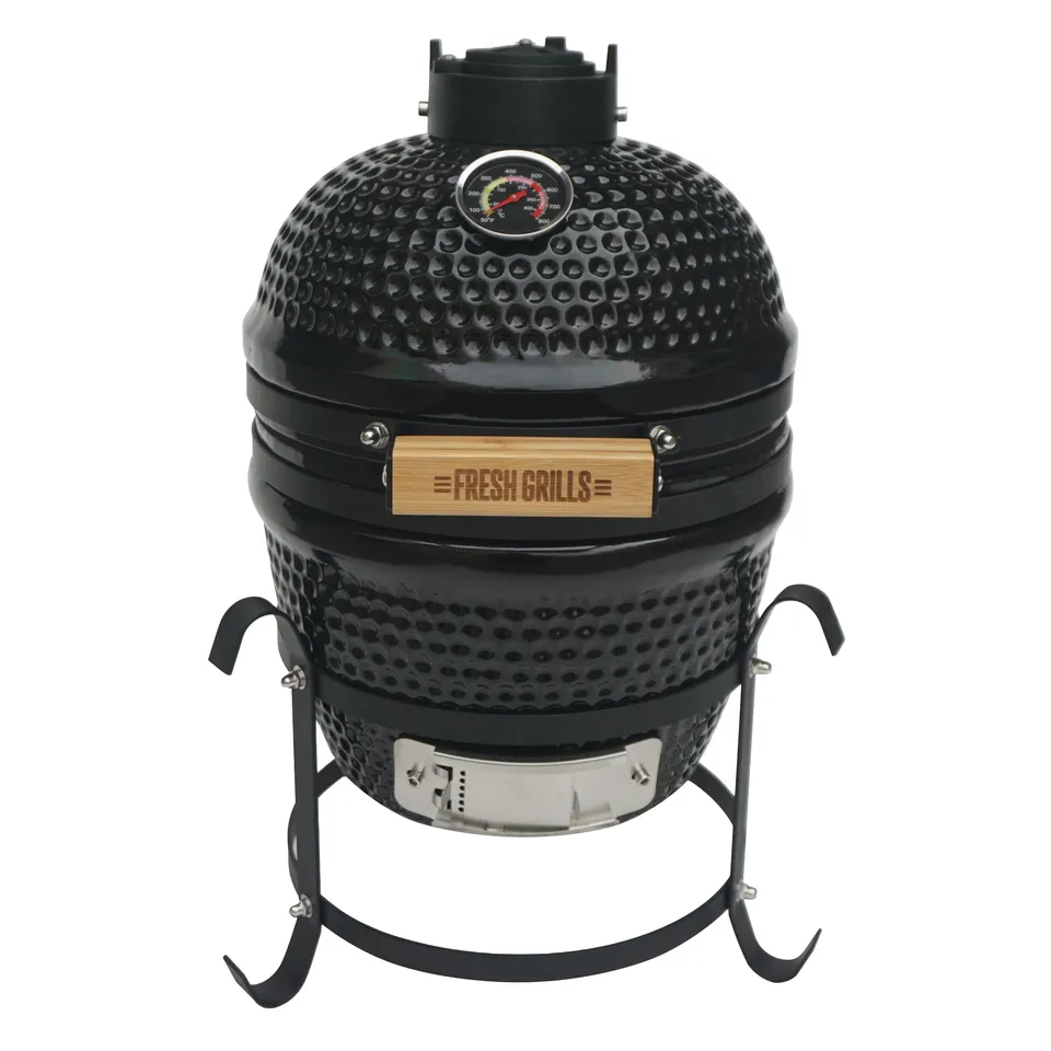 Q-Rax Kamado BBQ Grill 13" 33cm Ceramica