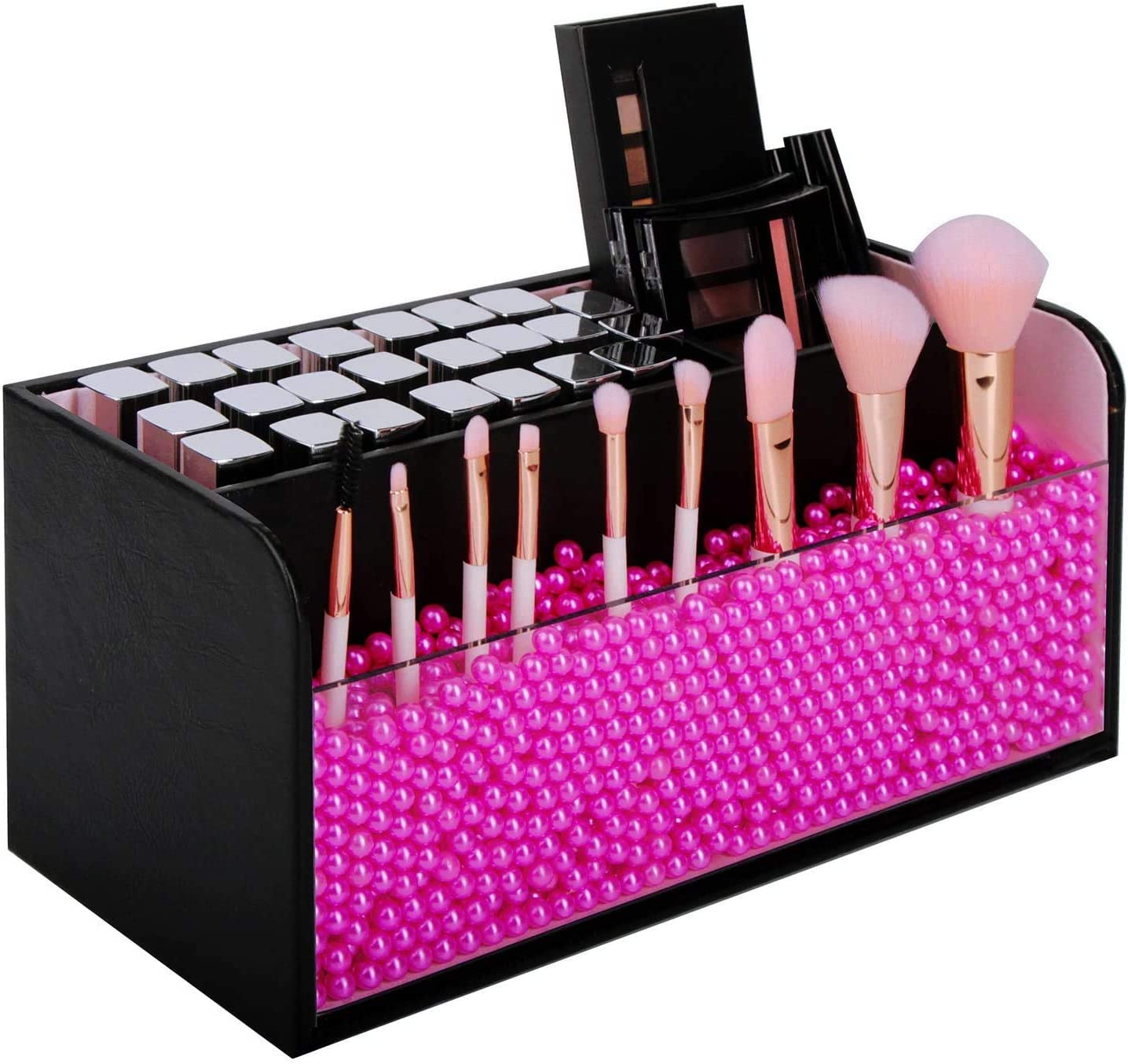 Jackcube Design Makeup Organizer Trucchi Nero Perle Rosa