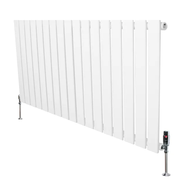 Q-Rax Radiatori a Pannelli Piatti 600x1190 radiatore bianco con valvole