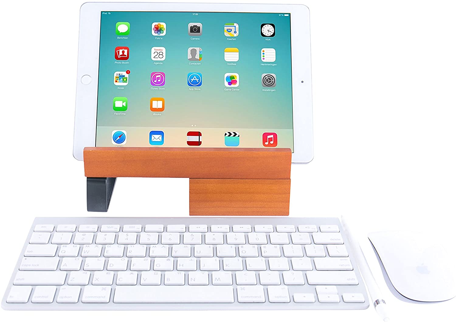 Jackcube Design Home Office Stazione Ricarica Legno 5 Scomparti Telefono