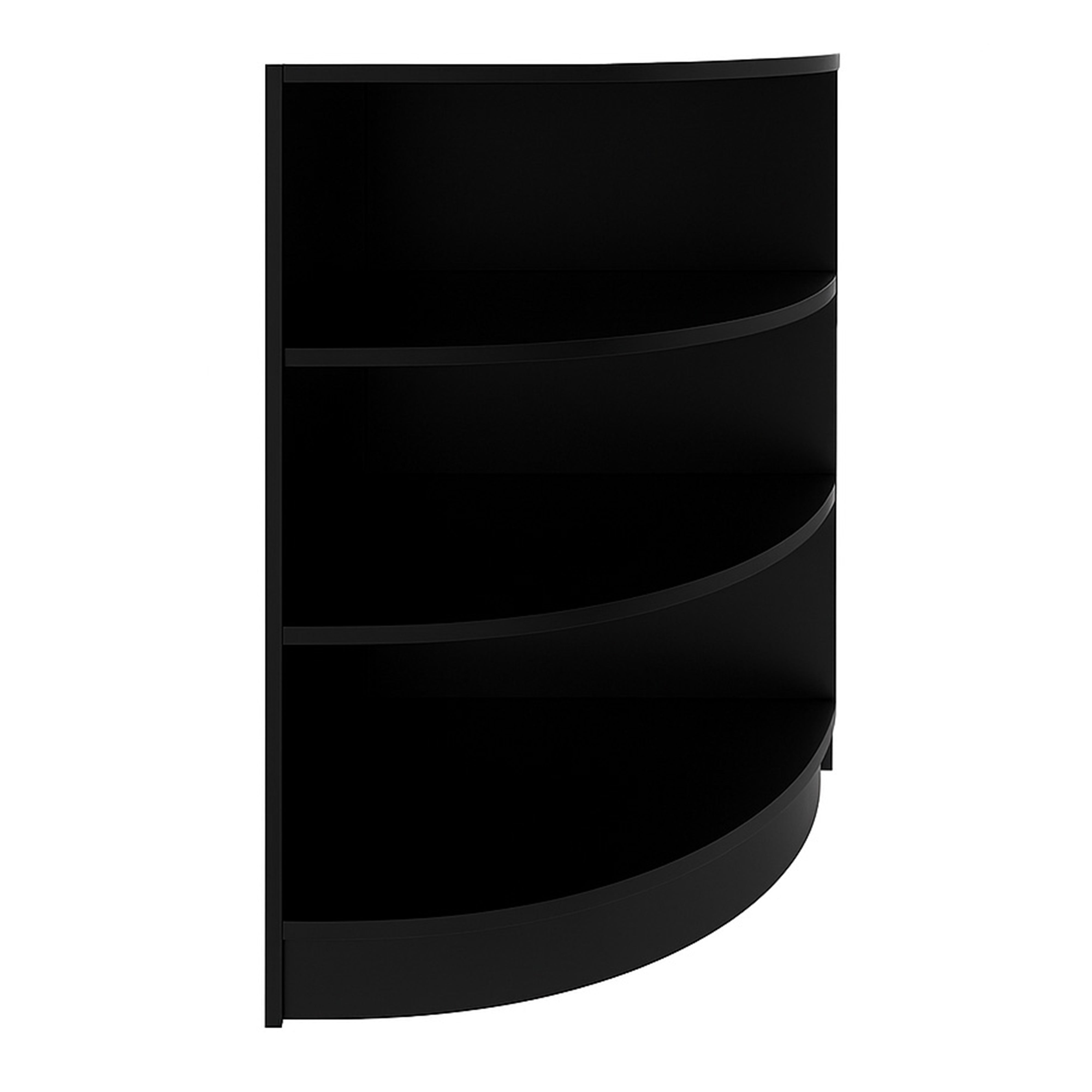 Q-Rax LM60 Bancone Angolare Negozio Nero 60x60cm