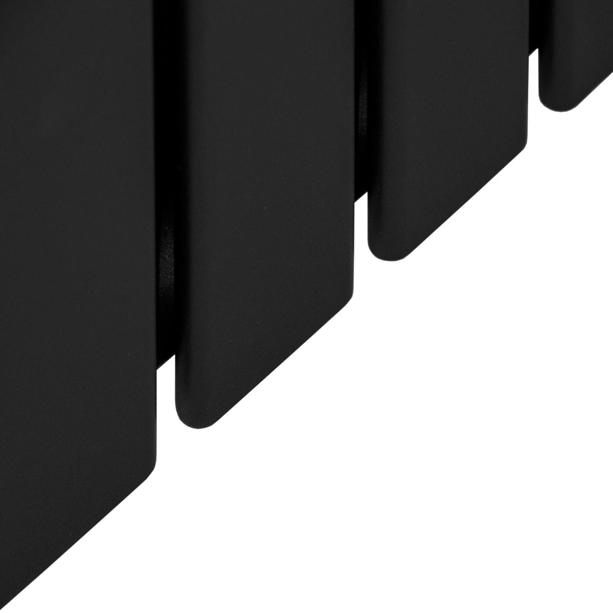 Q-Rax Radiatore Piatti 60x140cm Termosifone Nero Opaco Acciaio