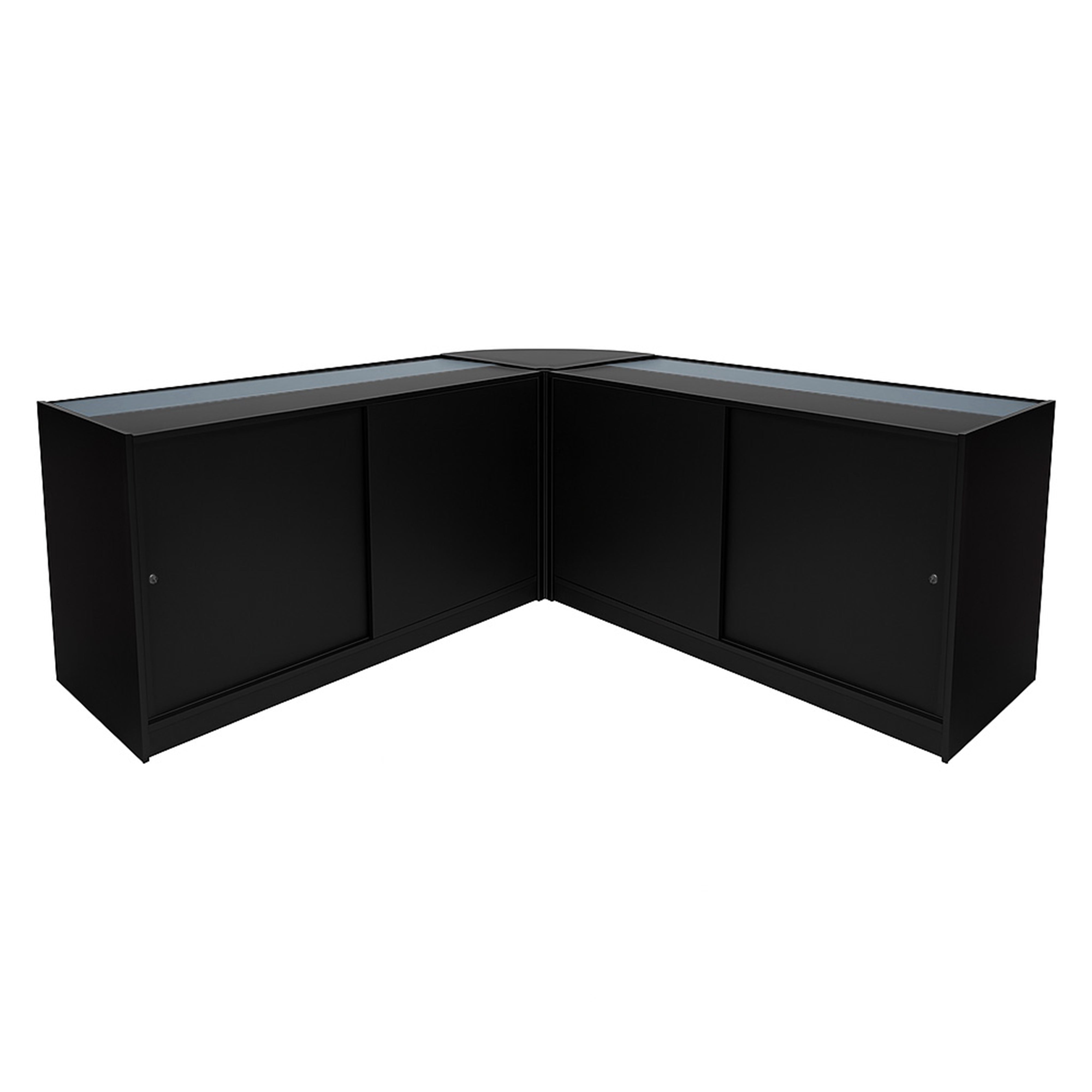 Q-Rax Adonis Set 3 Banconi Negozio LED Nero B1500 C1500