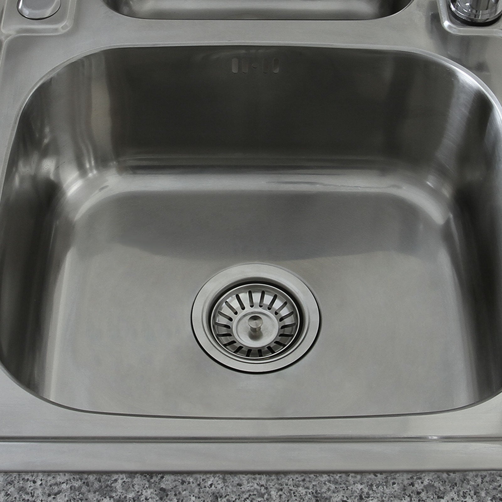 Q-Rax Lavello Cucina Inox 1.5 Vasche 105x50 cm con Miscelatore