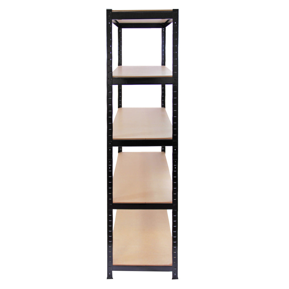 Q-Rax T-Rax Scaffale Acciaio Nero 90cm Set 3 Pezzi 280kg