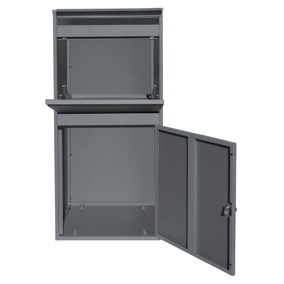 Q-Rax Cassetta Postale XL Antifurto Pacchi Grigio