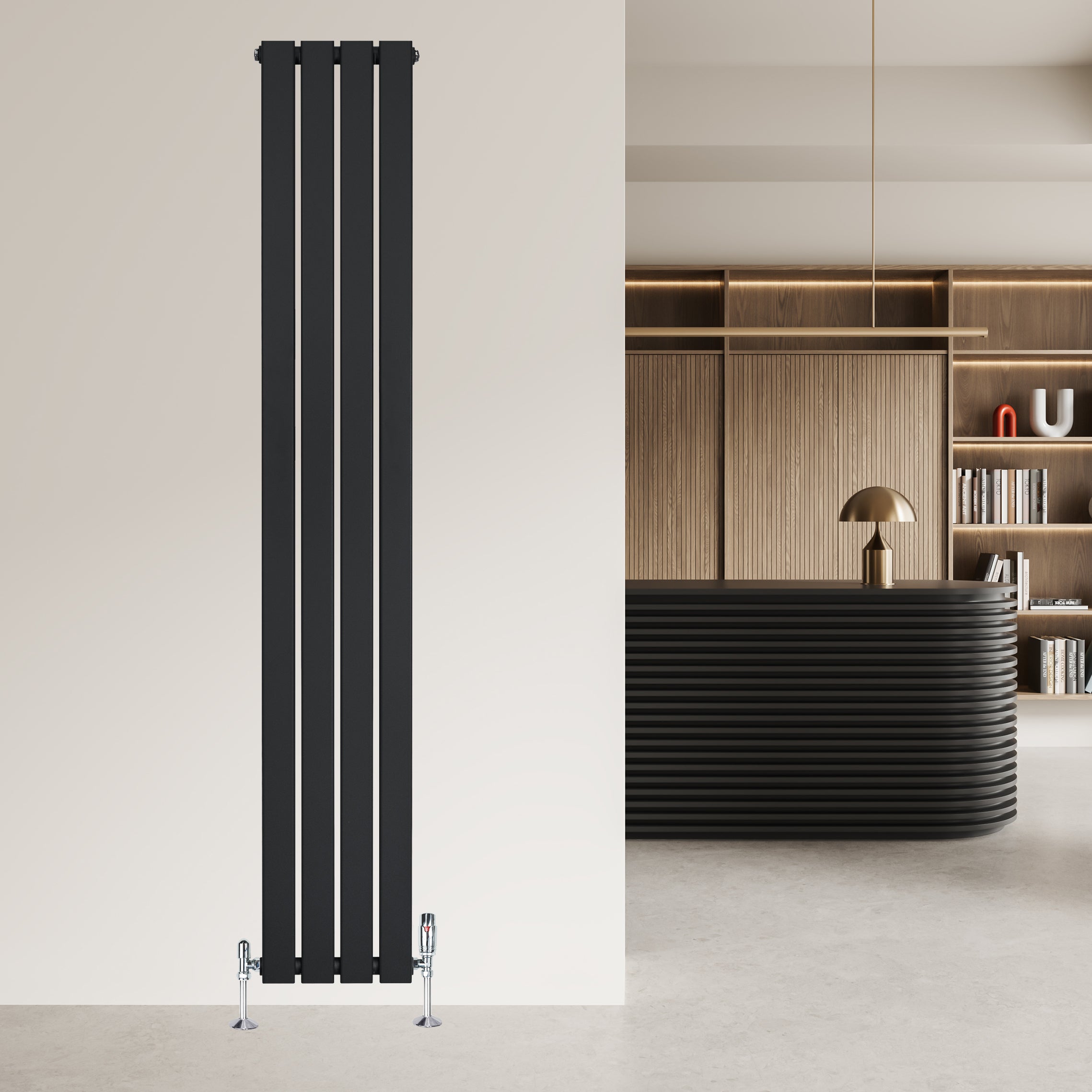Q-Rax Radiatori Tradizionali 1800x280 radiatore nero 2413 BTU
