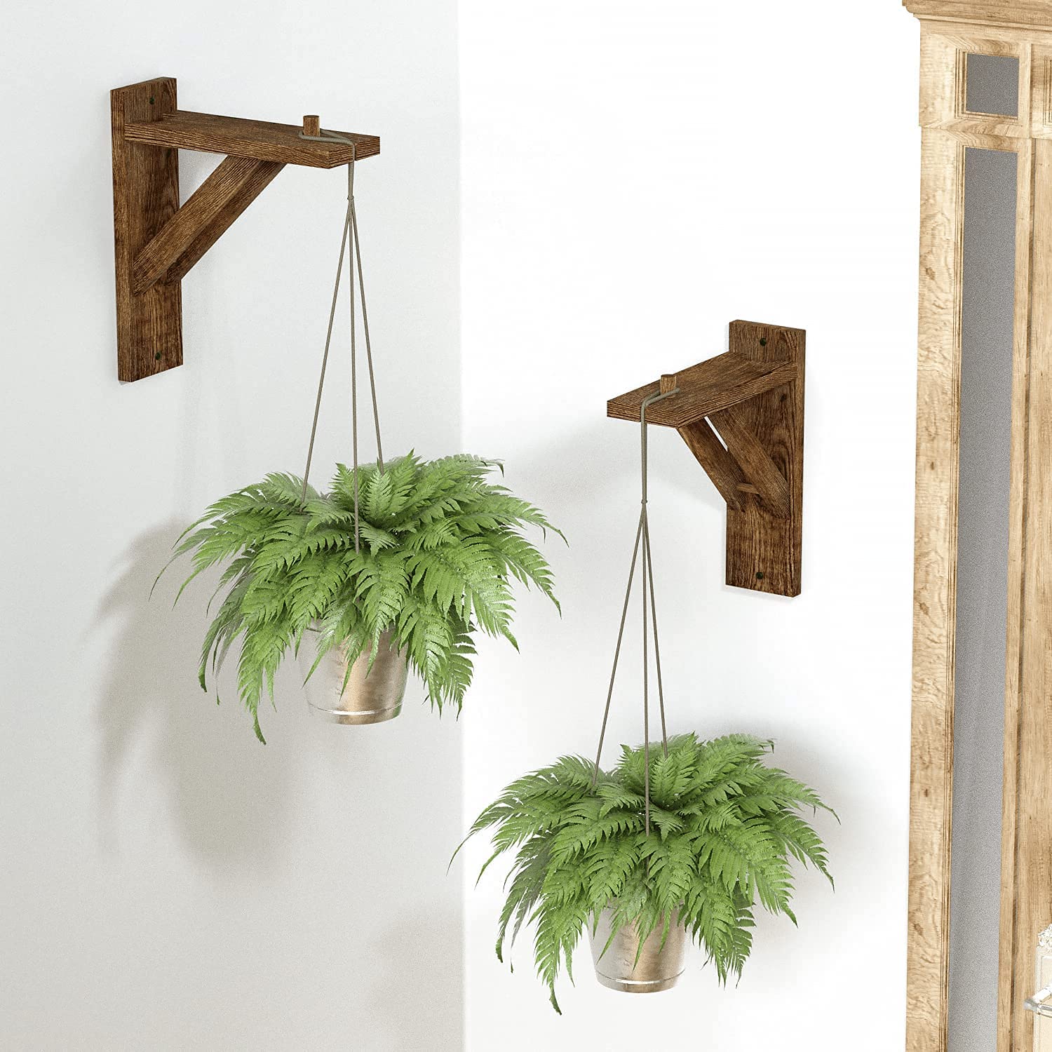 Jackcube Design mensola parete legno massello set 2 pezzi