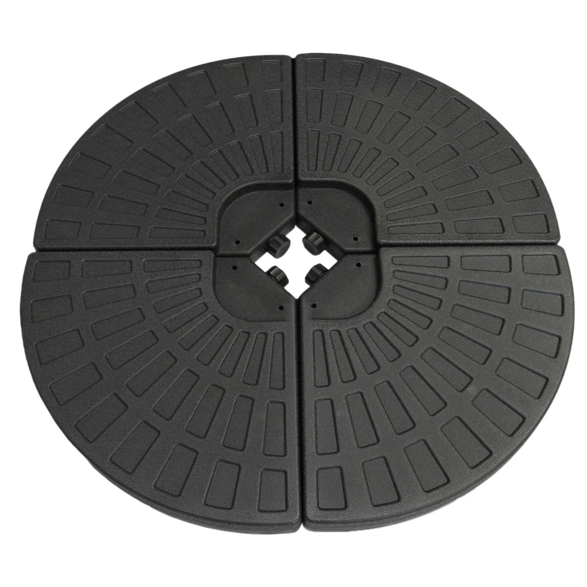 Q-Rax Base Ombrellone a Ventaglio 100x100 cm Grigia