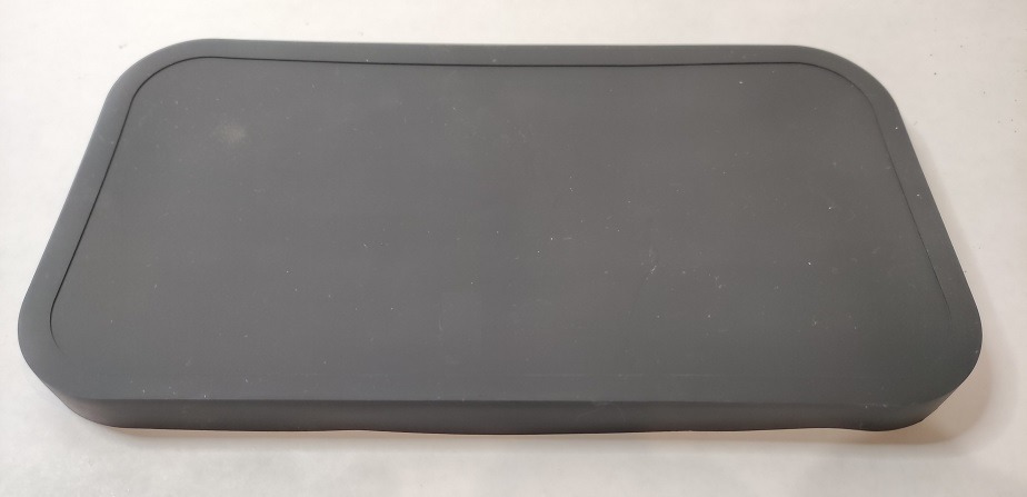 HGYZE Porta Spugna e Scolapiatti Tappetino Silicone Nero 25,5x14