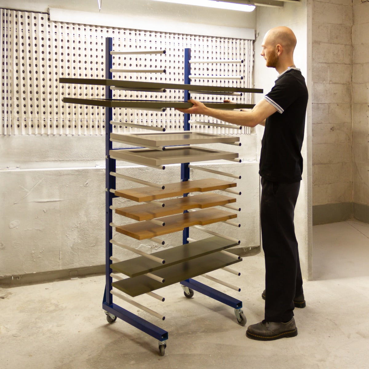 Q-Rax Carrello Asciugatura Spray Combinato 15 Ripiani 375kg