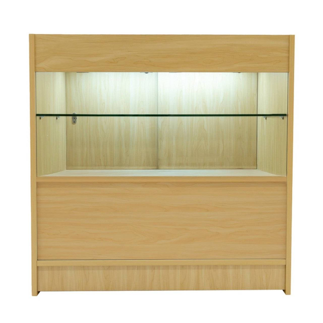 Q-Rax C900 Bancone Negozio Acero LED 90x60 Serratura