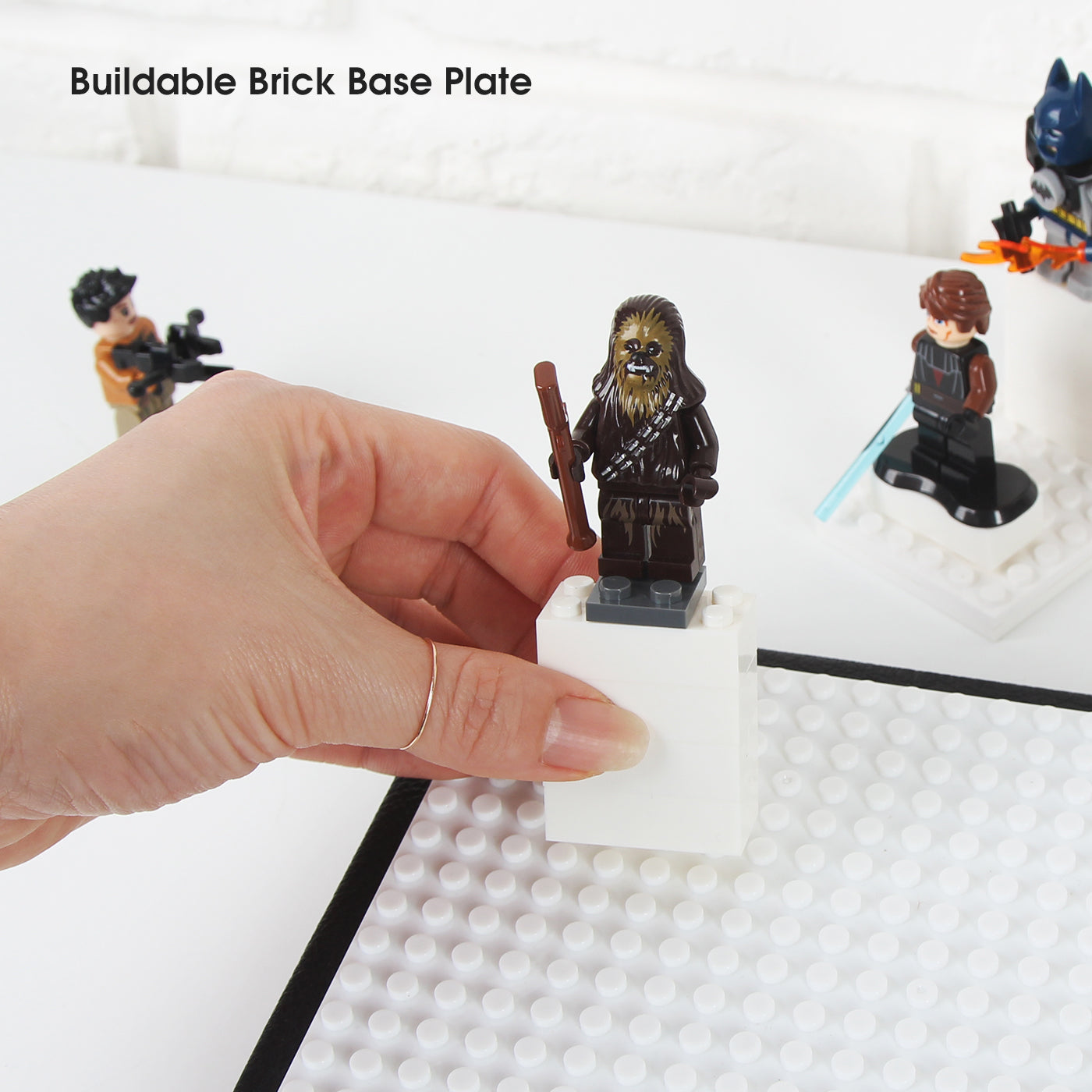 Jackcube Design Display Teca Acrilica Minifigure Base Mattoncini