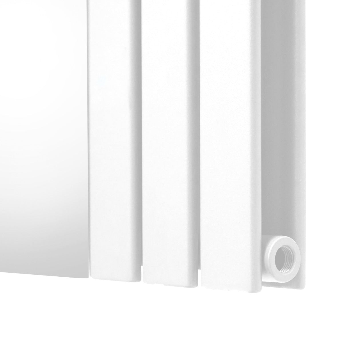 Q-Rax Radiatore Pannello Piatto Specchio 1800x425 Bianco