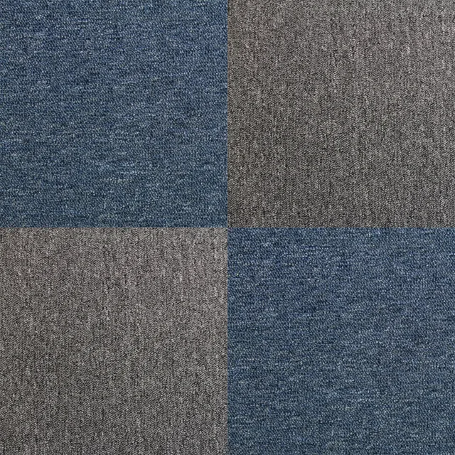 Q-Rax Mattonelle Moquette 40pz 10mq Blu Grigio 50x50