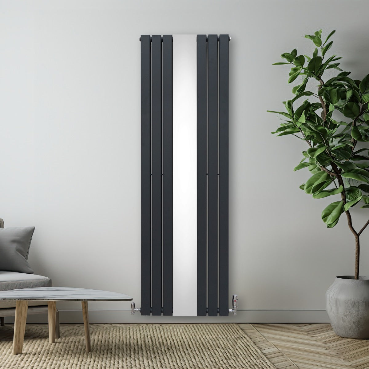Q-Rax Pannelli Piatti Radiatore Specchio 1800x565 Antracite