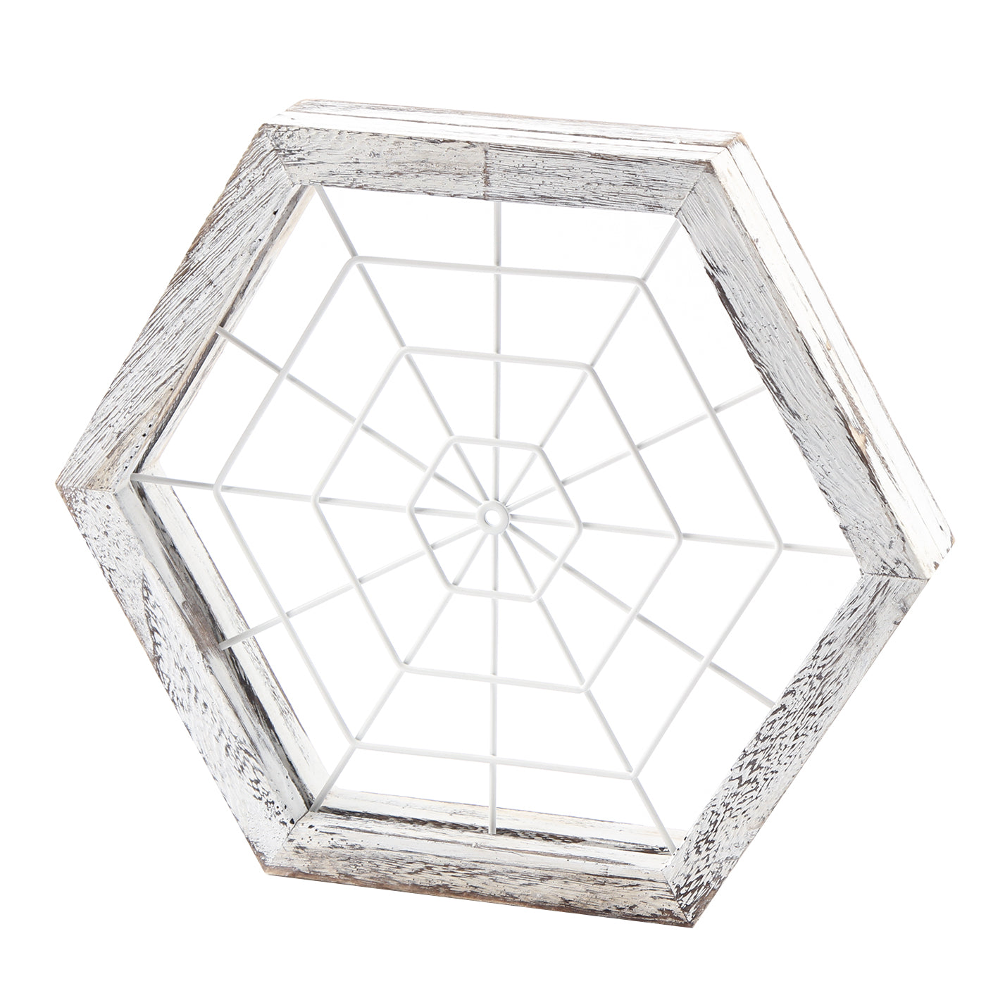 Jackcube Design Plant Portapiante Esagonale Legno Rustico