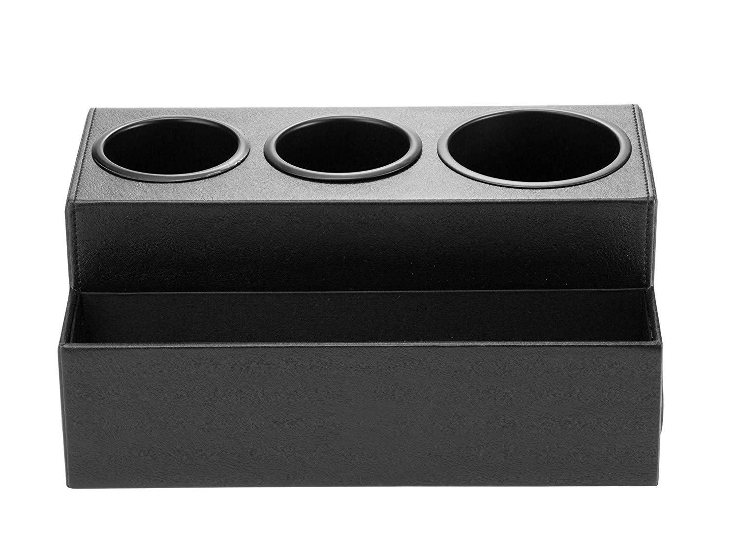 Jackcube Bathroom Organizer Phon Nero 4 Scomparti Pelle