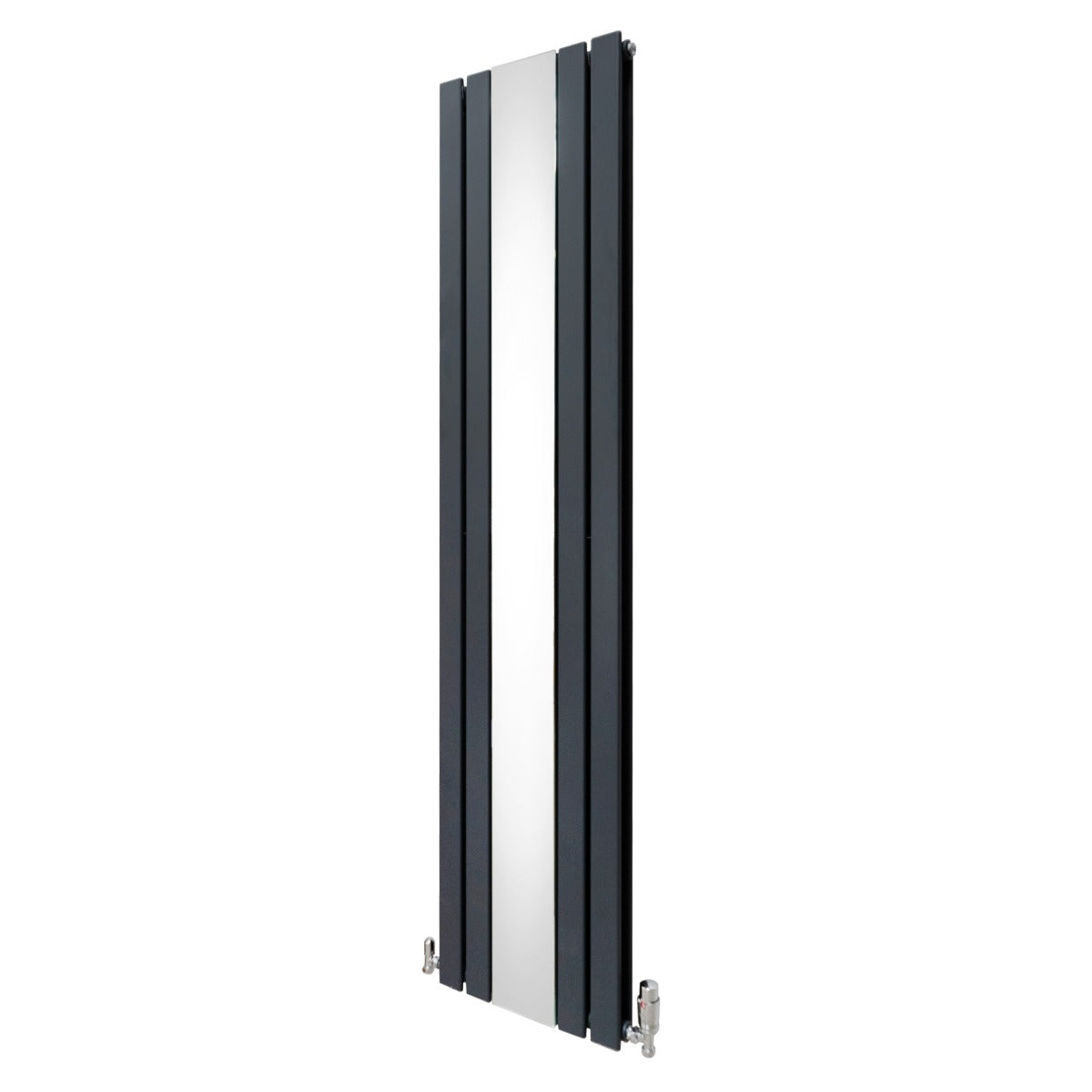 Q-Rax Radiatore a Specchio 1800x425 mm Antracite Valvole