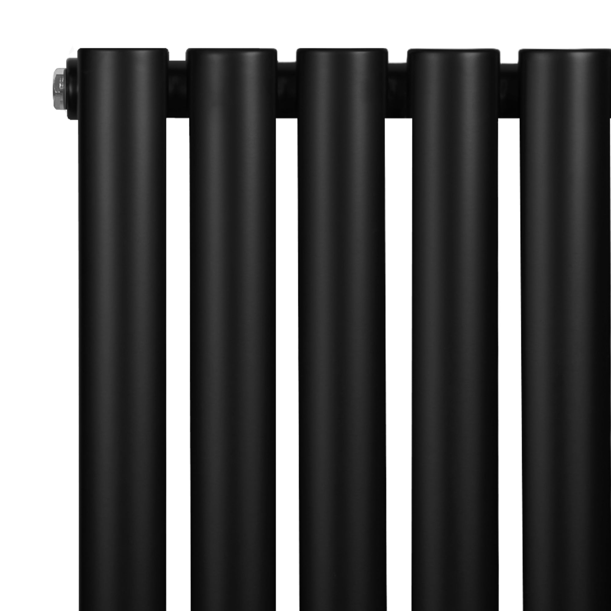 Q-Rax Tradizionali 600x600 Radiatore Nero con Valvole