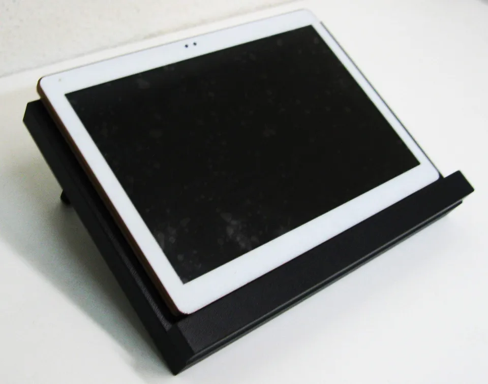 Henor Supporto tablet legno grafite 26x18 cm 3 altezze
