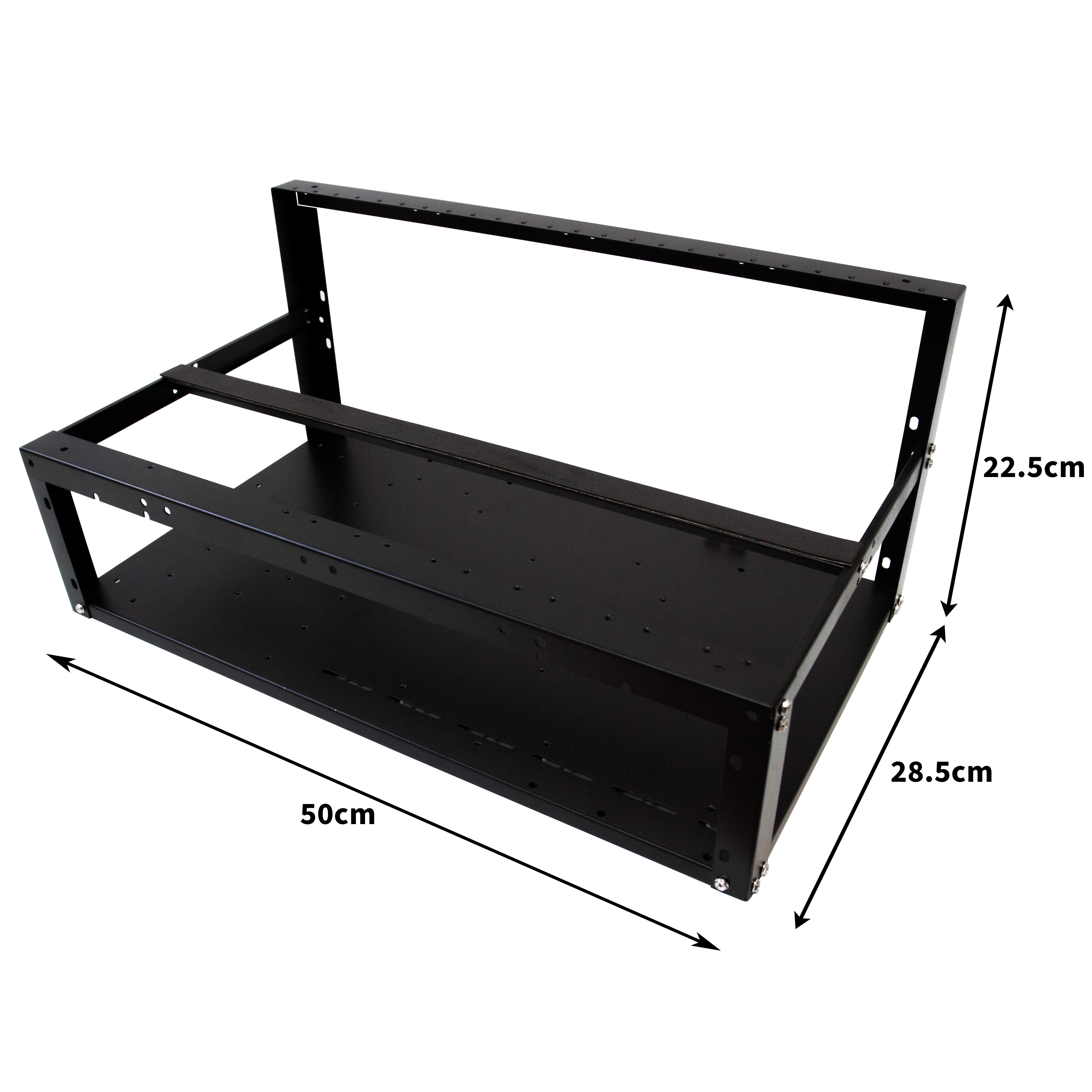 Q-Rax Telaio Mining 6-8 GPU Case Rig Acciaio 50,5 cm