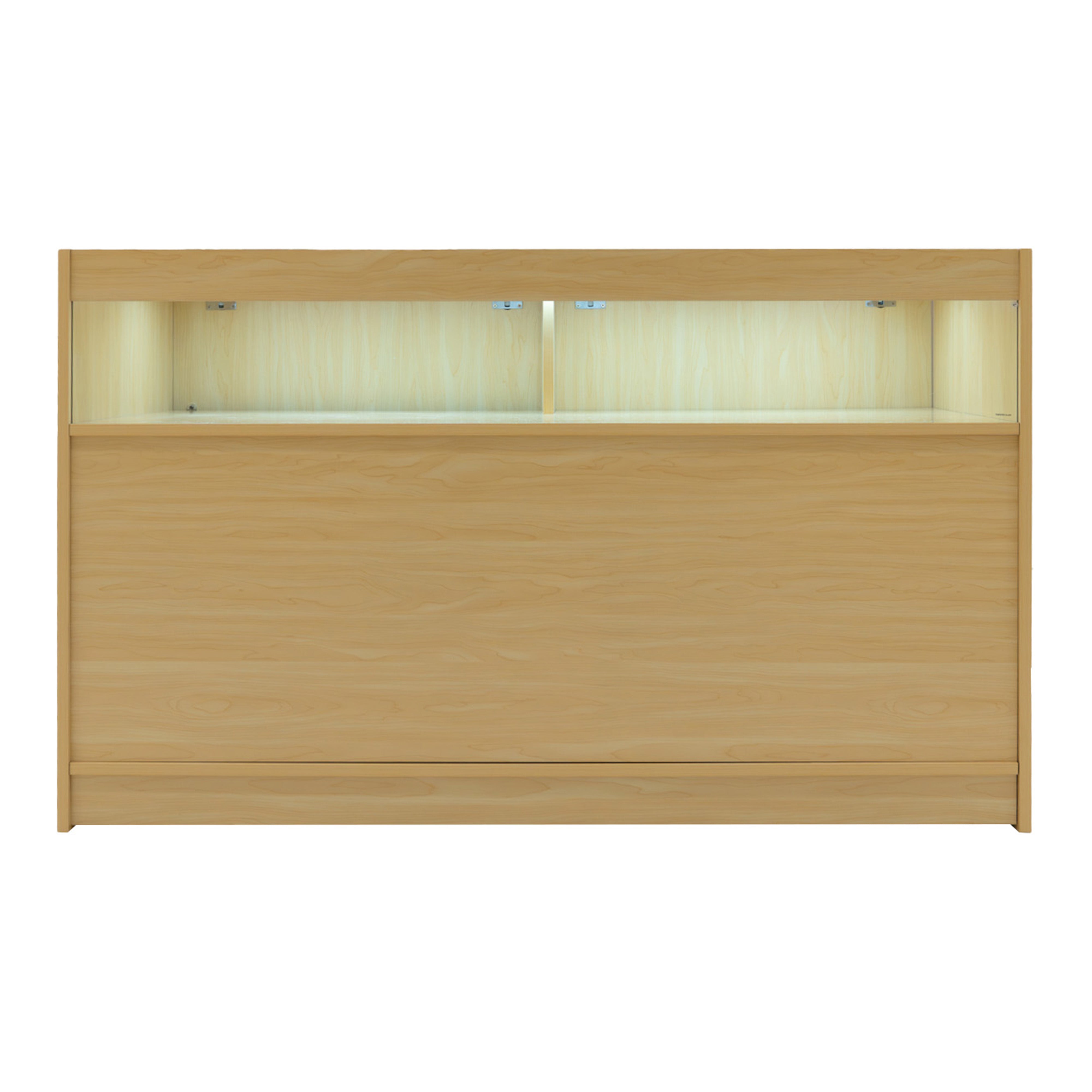 Q-Rax Theseus set banconi LED acero LM60+2xB1500 espositore