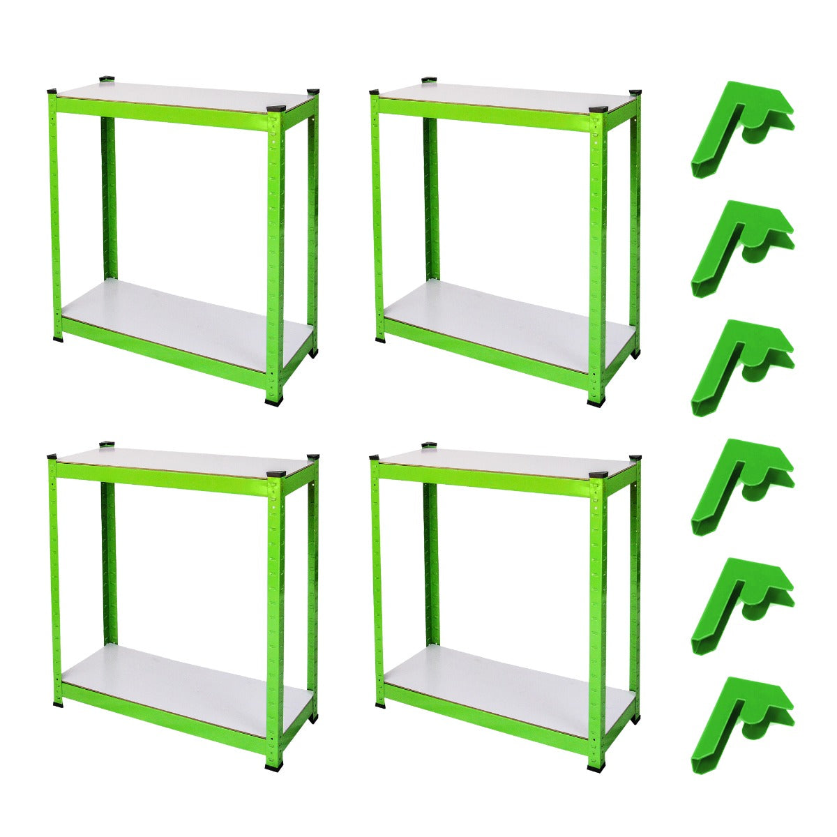Q-Rax Serra Tunnel Giardino 5x2m 19mm con Scaffali Copertura PE