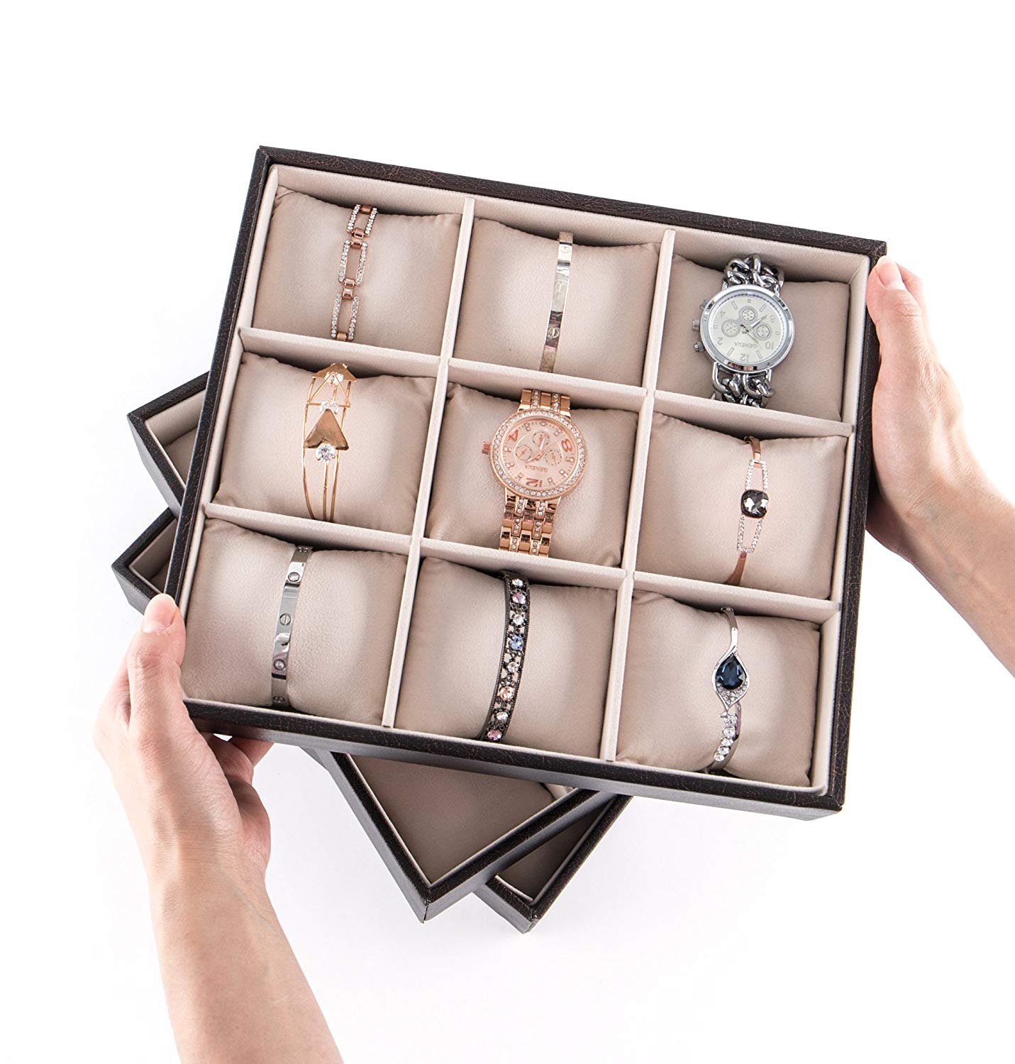 Jackcube Design Makeup Jewelry Set 3 Vassoi Portabracciali 27 Cuscini