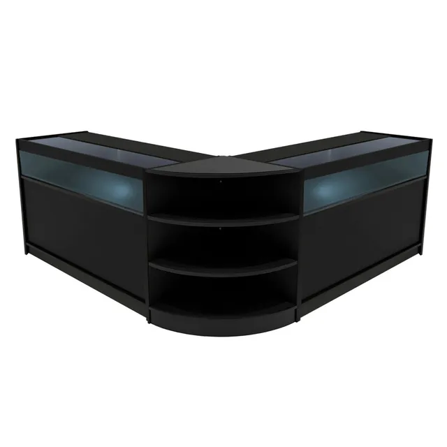 Q-Rax Theseus LED Set Bancone LM60+B1500 Nero 3 Pezzi