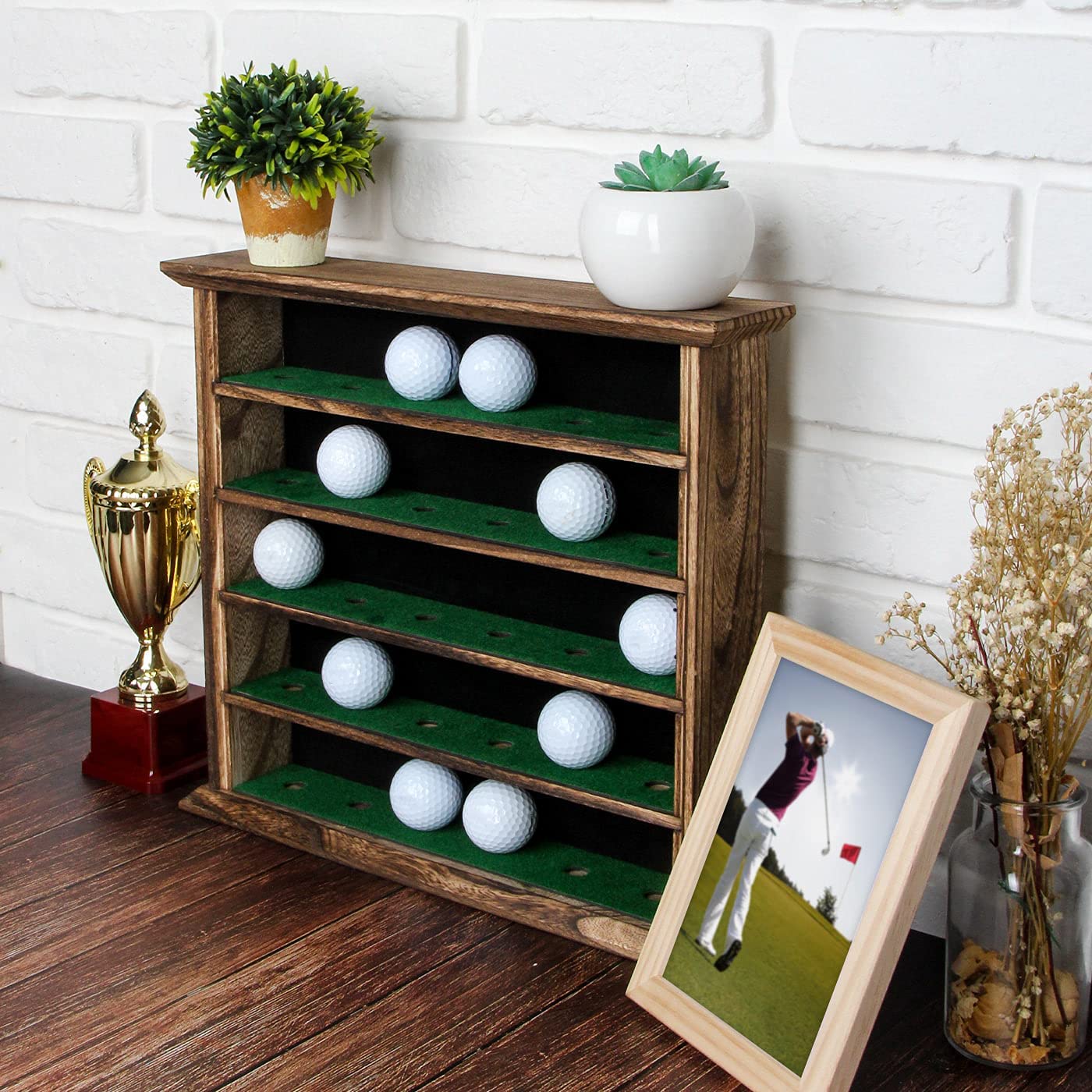 Jackcube Design Display espositore palline golf legno 30 posti