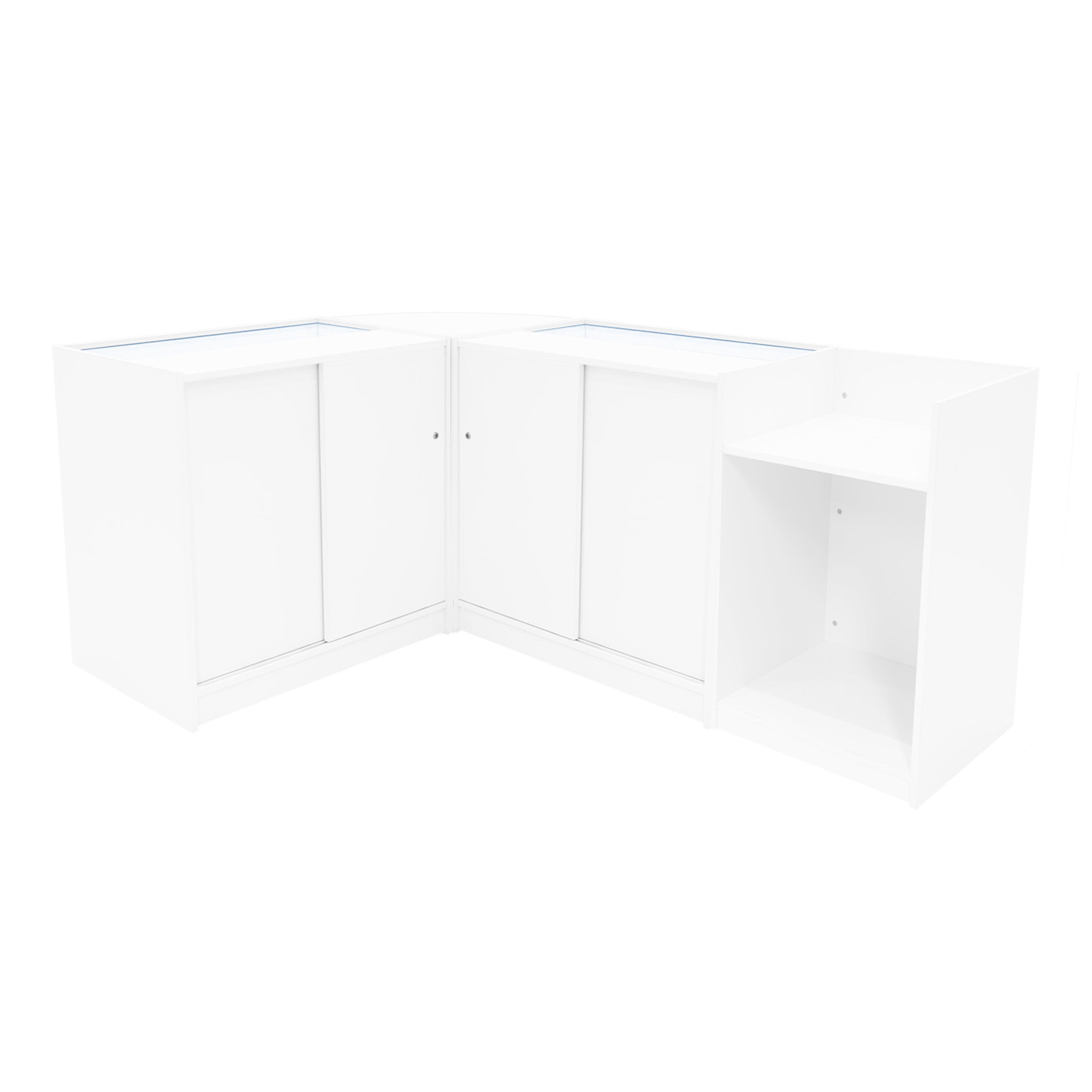 Q-Rax Gravity B900 C900 TB60 CM60 Bancone Negozio Bianco LED