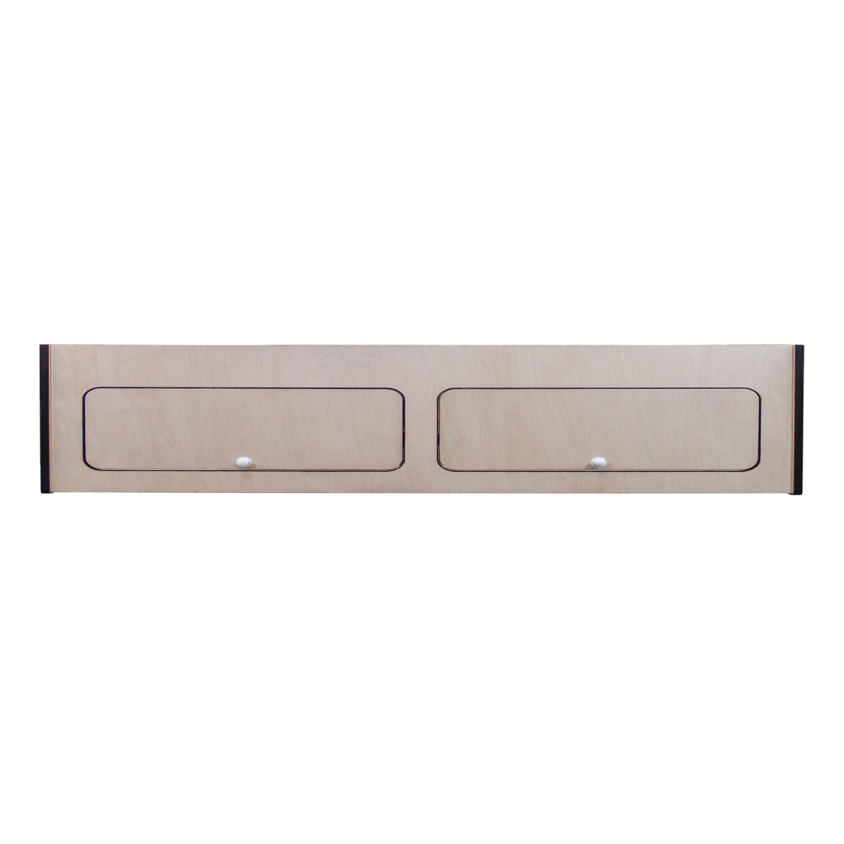 Q-Rax Armadio Pensile Camper 120cm Nero 120x25x25 Chiusura Ammortizzata
