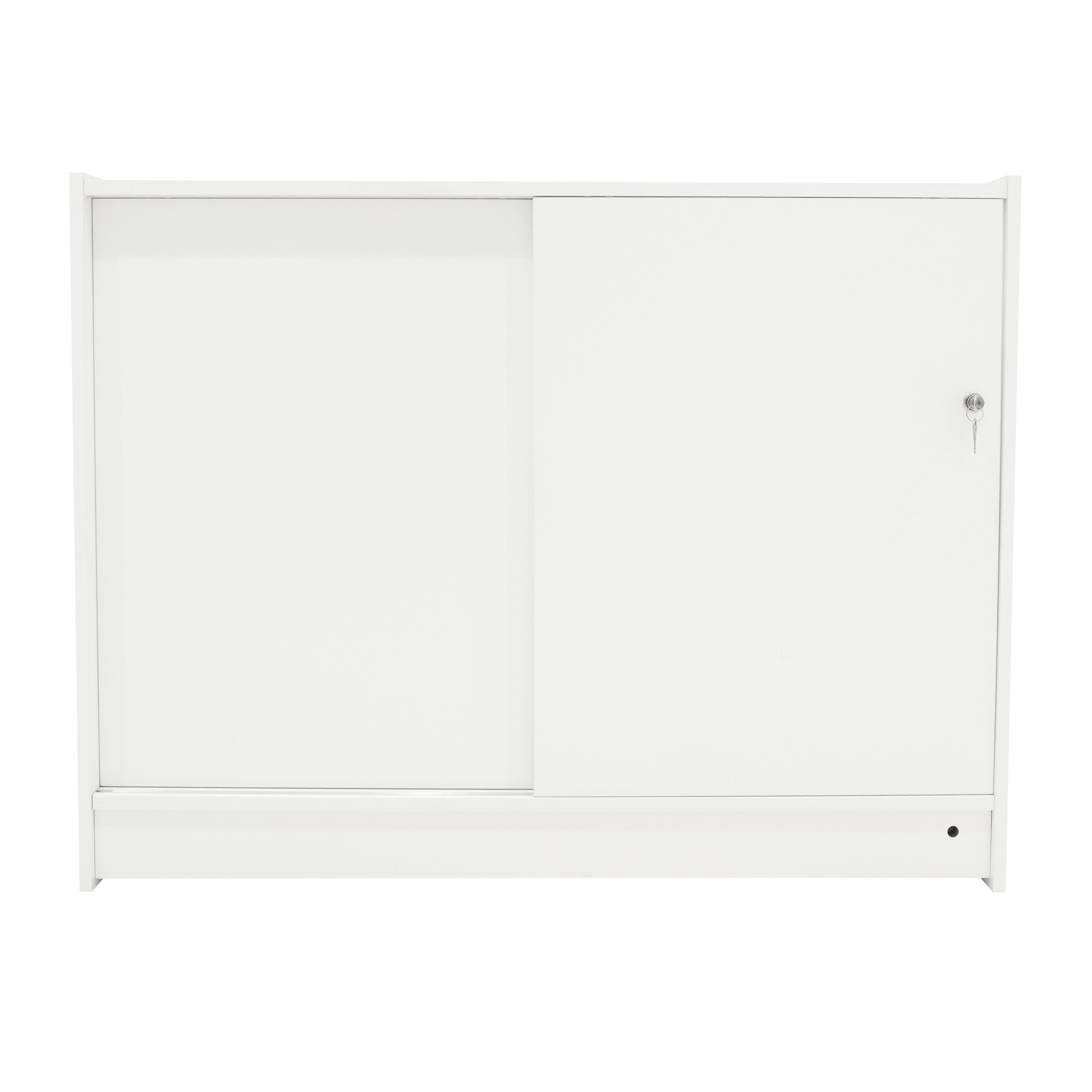 Q-Rax Banconi da Negozio K1200 bancone bianco vetrina LED