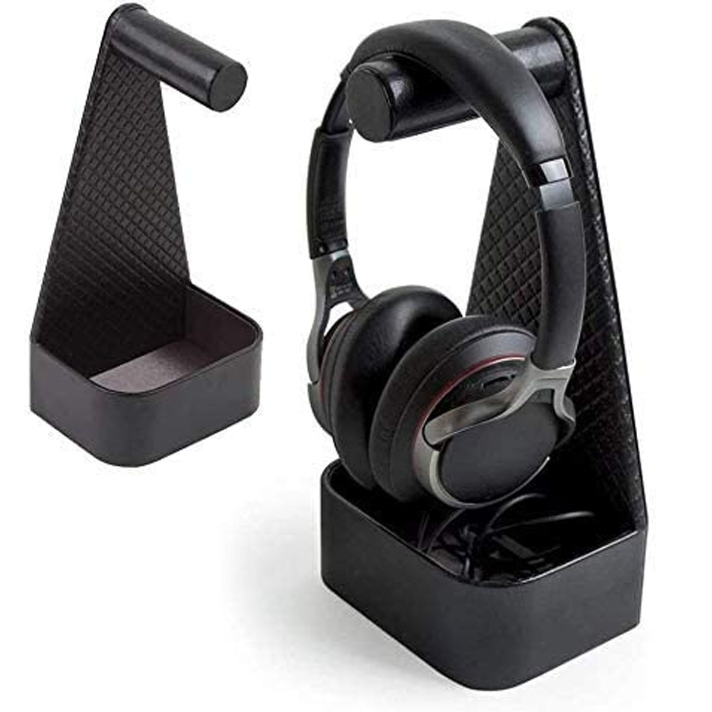 Jackcube Design Home Office supporto cuffie pelle con vassoio