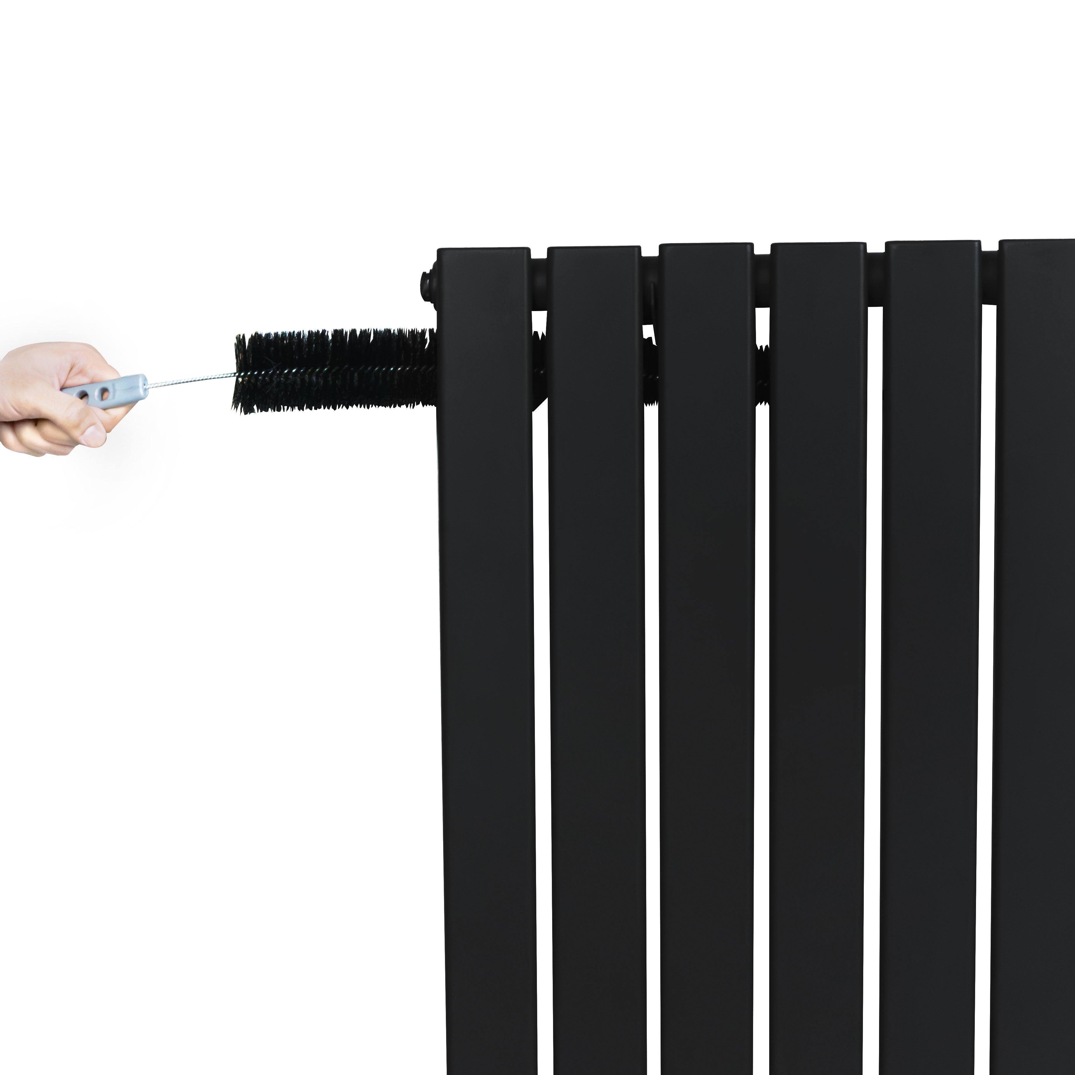 Q-Rax Radiatore Piatto 600x1400mm Nero Termosifone 4335 BTU
