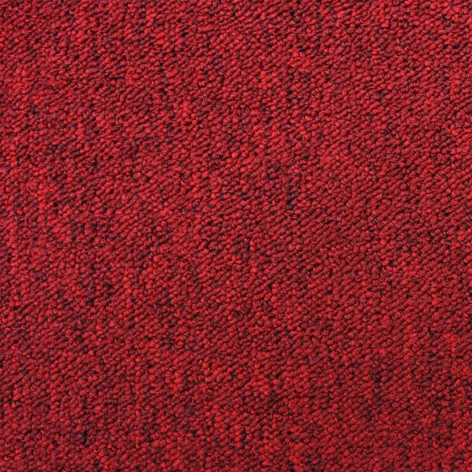 Q-Rax 40 Piastrelle Moquette Rosso Scarlatto 10 m² 50x50