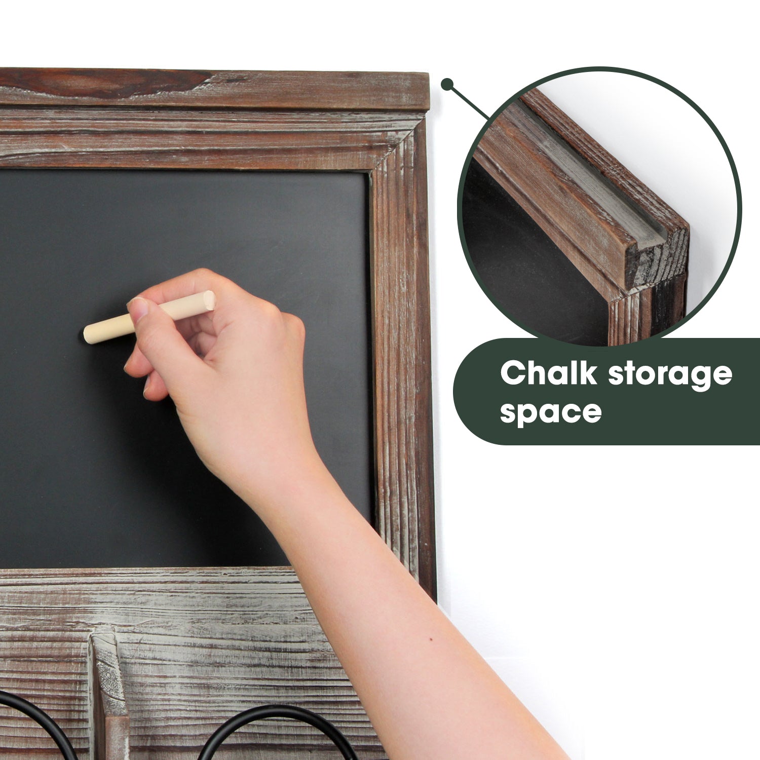 Jackcube Design Entryway portaposta a muro con lavagna e ganci